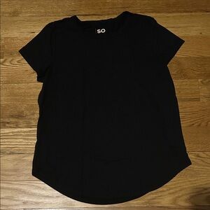 SO Women's Classic Black Short Sleeve Tee